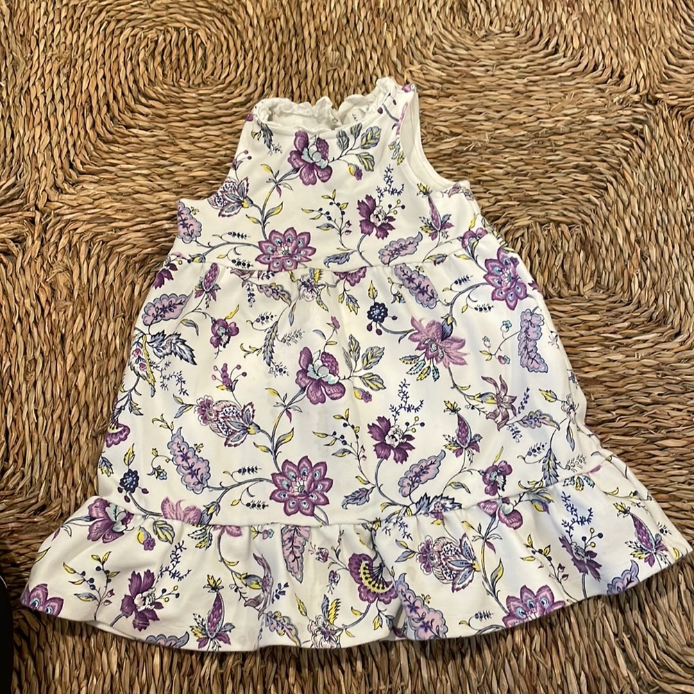 JANIE & JACK Floral Print Dress w/ Bow
